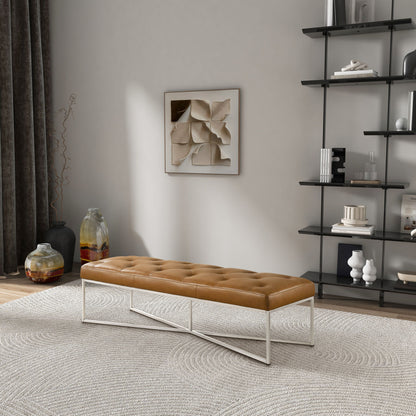 Harper - Bench - Tan - The Sleep Loft - Online Mattress Showroom NYC