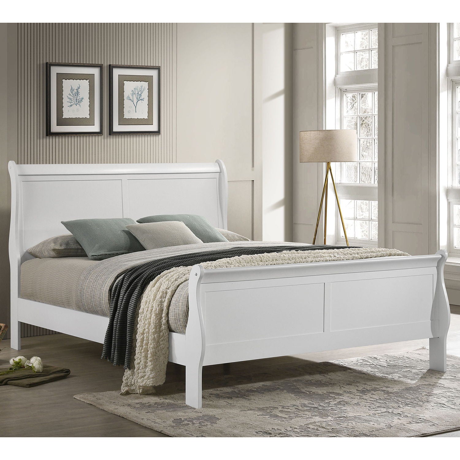 Mckee - Sleigh Panel Bed - The Sleep Loft - Online Mattress Showroom NYC