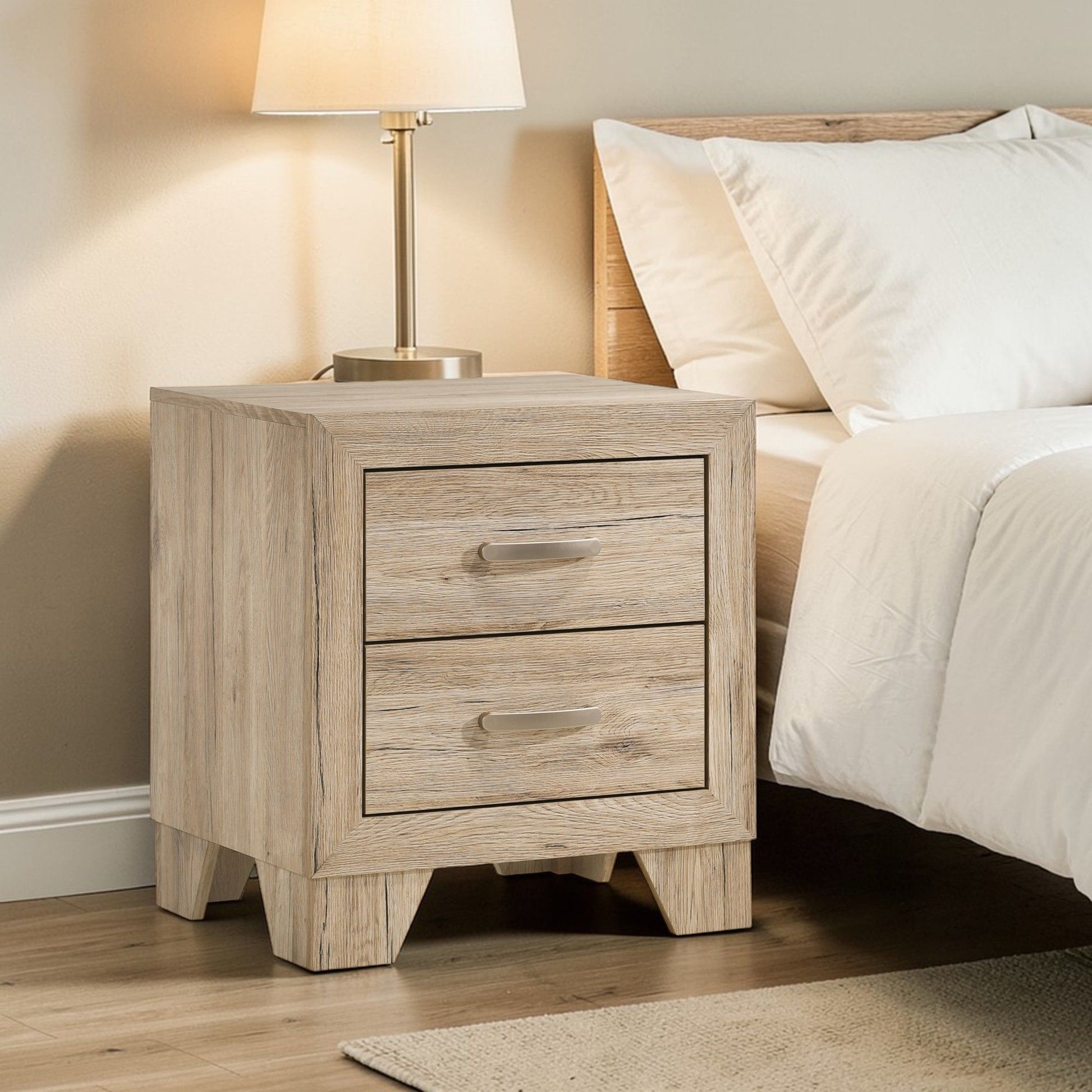 Miquell - Elegant Design Nightstand - The Sleep Loft - Online Mattress Showroom NYC