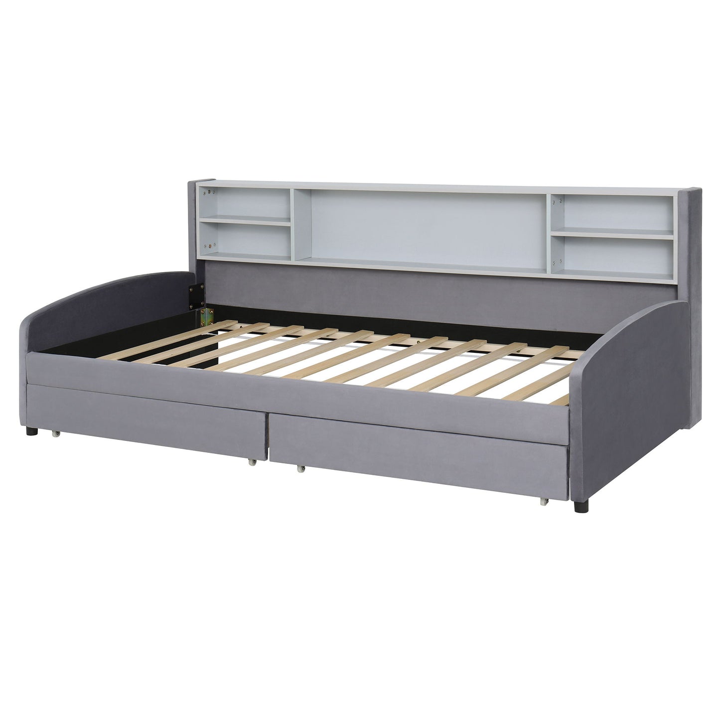 Luxurious Upholstered Platform Bed With Storage Drawers - The Sleep Loft - Online Mattress Showroom NYC