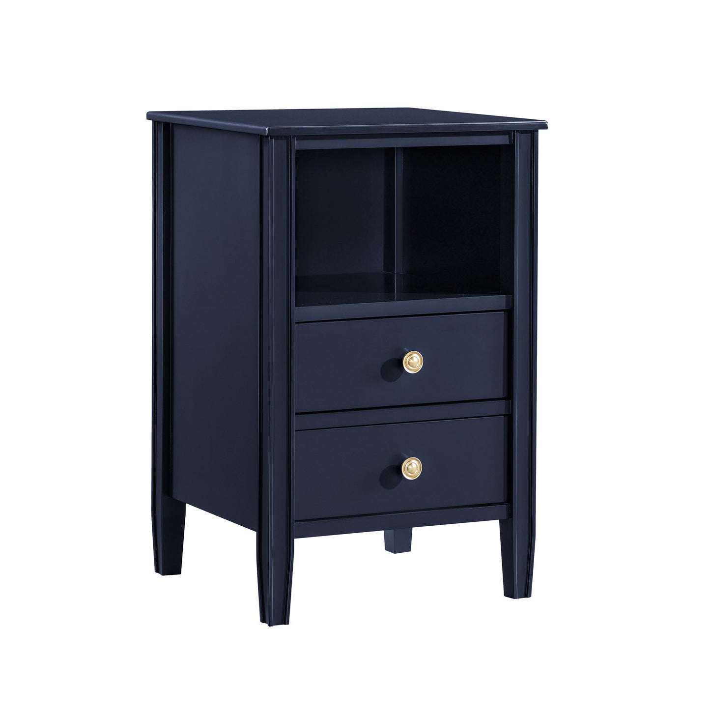 Winston - 2 Drawer Storage Nightstand - The Sleep Loft - Online Mattress Showroom NYC