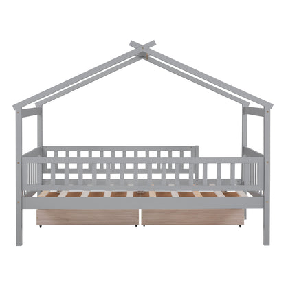 House Bed With 2 Drawers - The Sleep Loft - Online Mattress Showroom NYC
