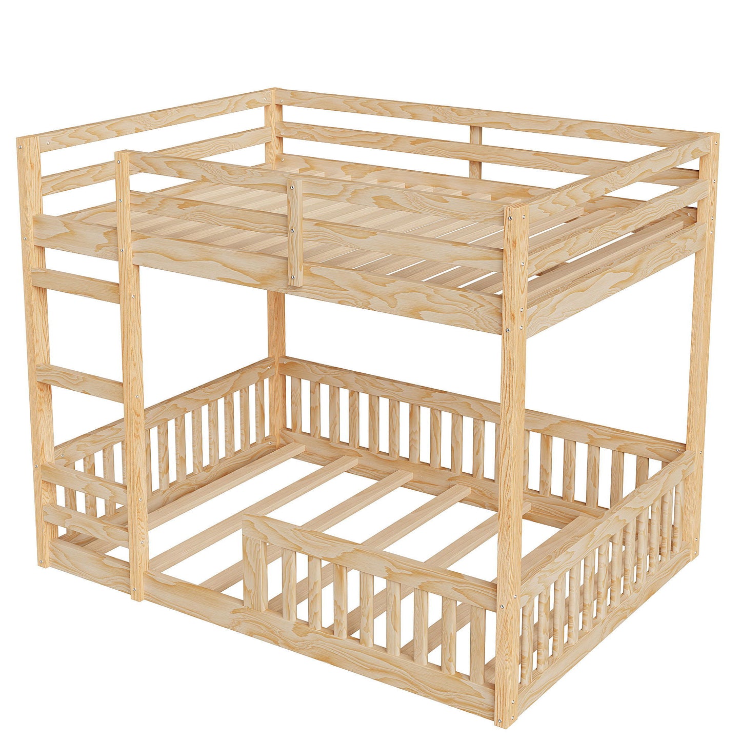Stylish Bunk Bed With Ladder And Guardrails - The Sleep Loft - Online Mattress Showroom NYC