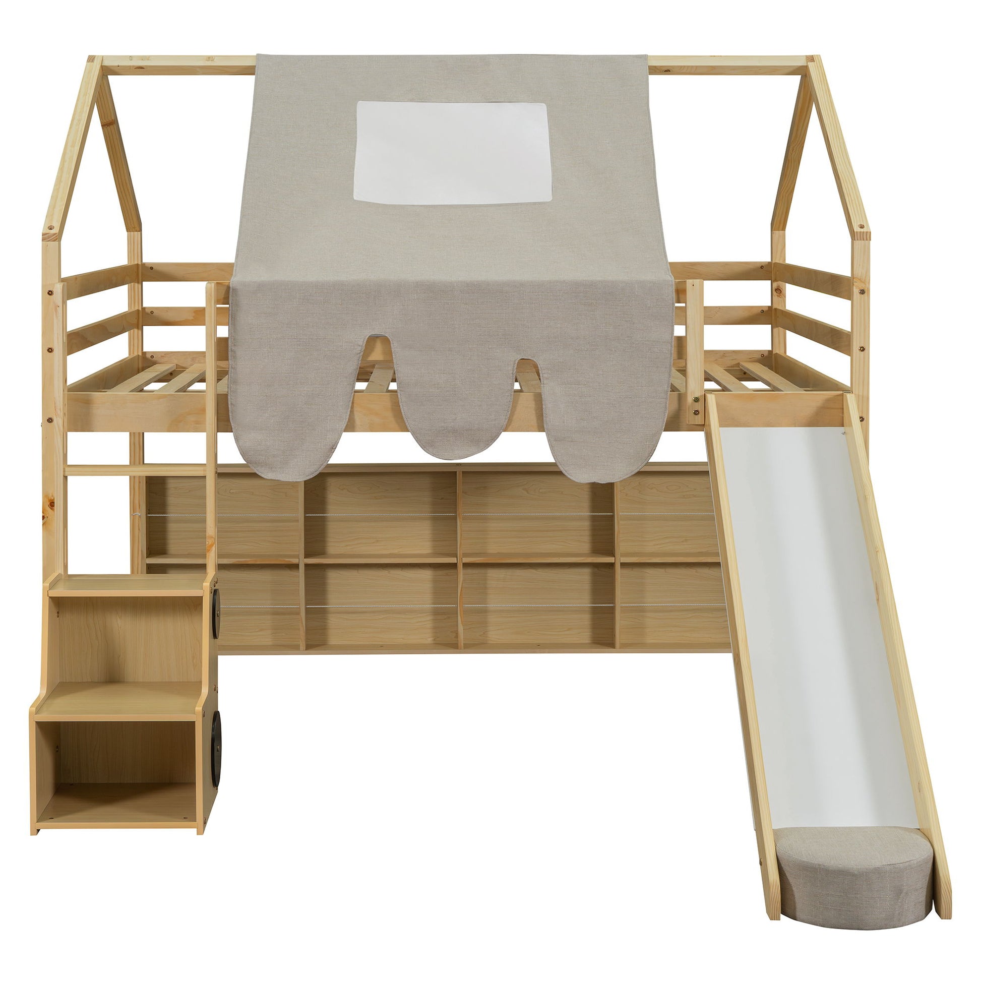 Loft Bed With House Shaped Frame And Tent - The Sleep Loft - Online Mattress Showroom NYC