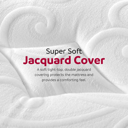 Ultra Plush 13" Gel Memory Foam Mattress For King Size Bed With Double Layered Jacquard Cover - Gray / White - The Sleep Loft - Online Mattress Showroom NYC