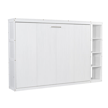 Murphy Bed With Bookshelf And Storage - The Sleep Loft - Online Mattress Showroom NYC