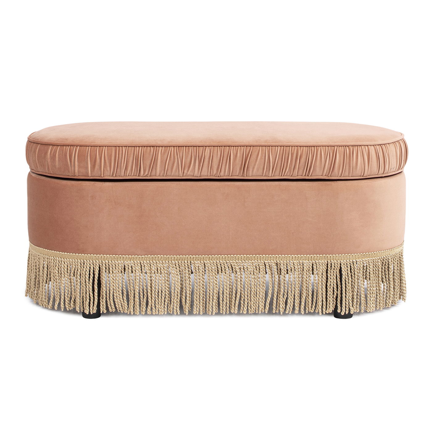 Serena - Contemporary Design Oval Storage Bench Ottoman - The Sleep Loft - Online Mattress Showroom NYC