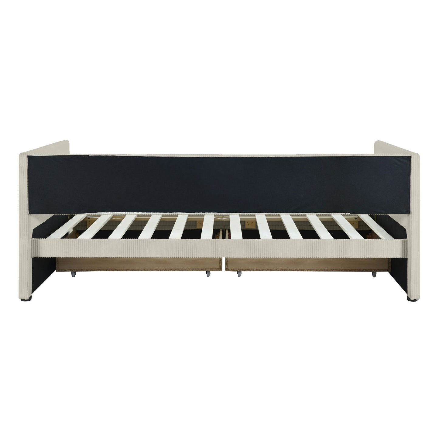 Daybed With Two Drawers And Wood Slat - The Sleep Loft - Online Mattress Showroom NYC
