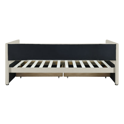 Daybed With Two Drawers And Wood Slat - The Sleep Loft - Online Mattress Showroom NYC