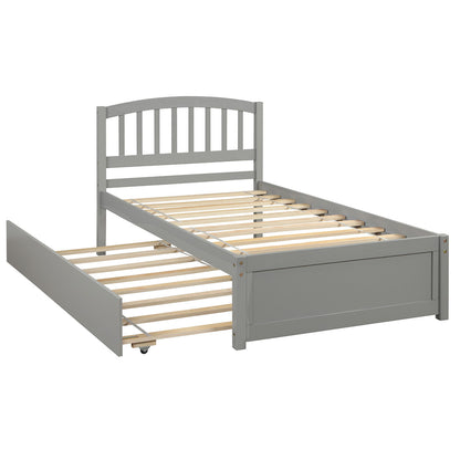 Platform Bed Wood Bed Frame With Trundle - The Sleep Loft - Online Mattress Showroom NYC