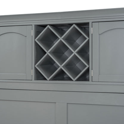 Murphy Wall Bed With Top Cabinets & Wine Rack - The Sleep Loft - Online Mattress Showroom NYC