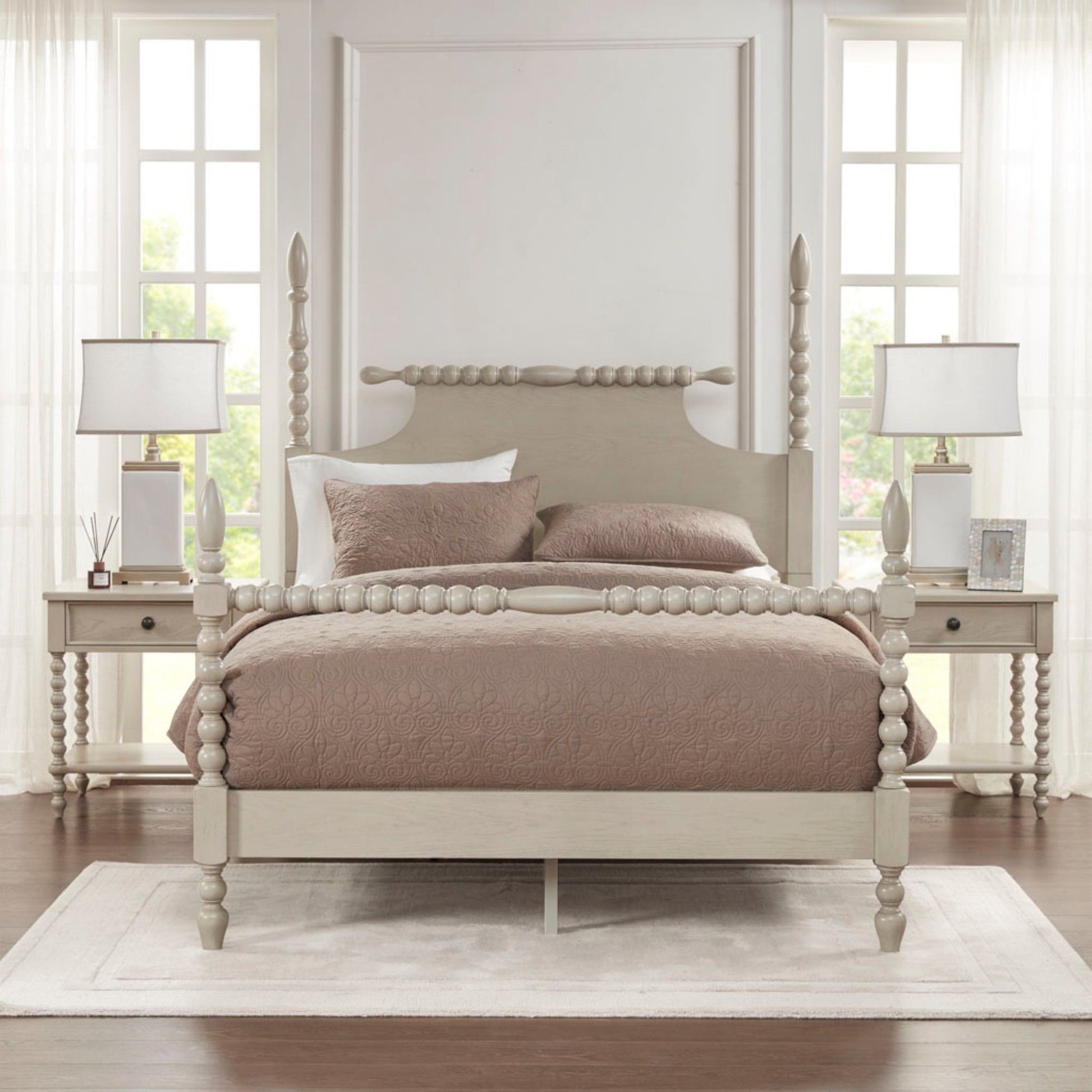 Traditional Durable Nightstand Table With Drawer And Shelf - The Sleep Loft - Online Mattress Showroom NYC