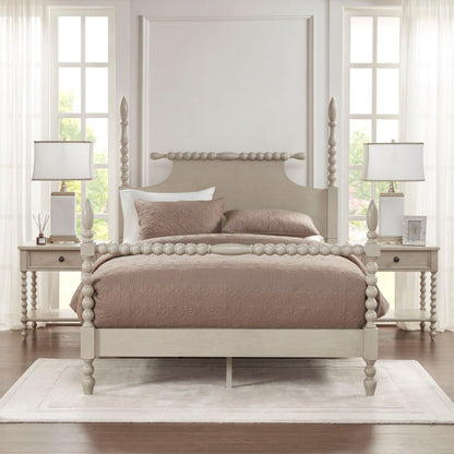 Traditional Durable Nightstand Table With Drawer And Shelf - The Sleep Loft - Online Mattress Showroom NYC
