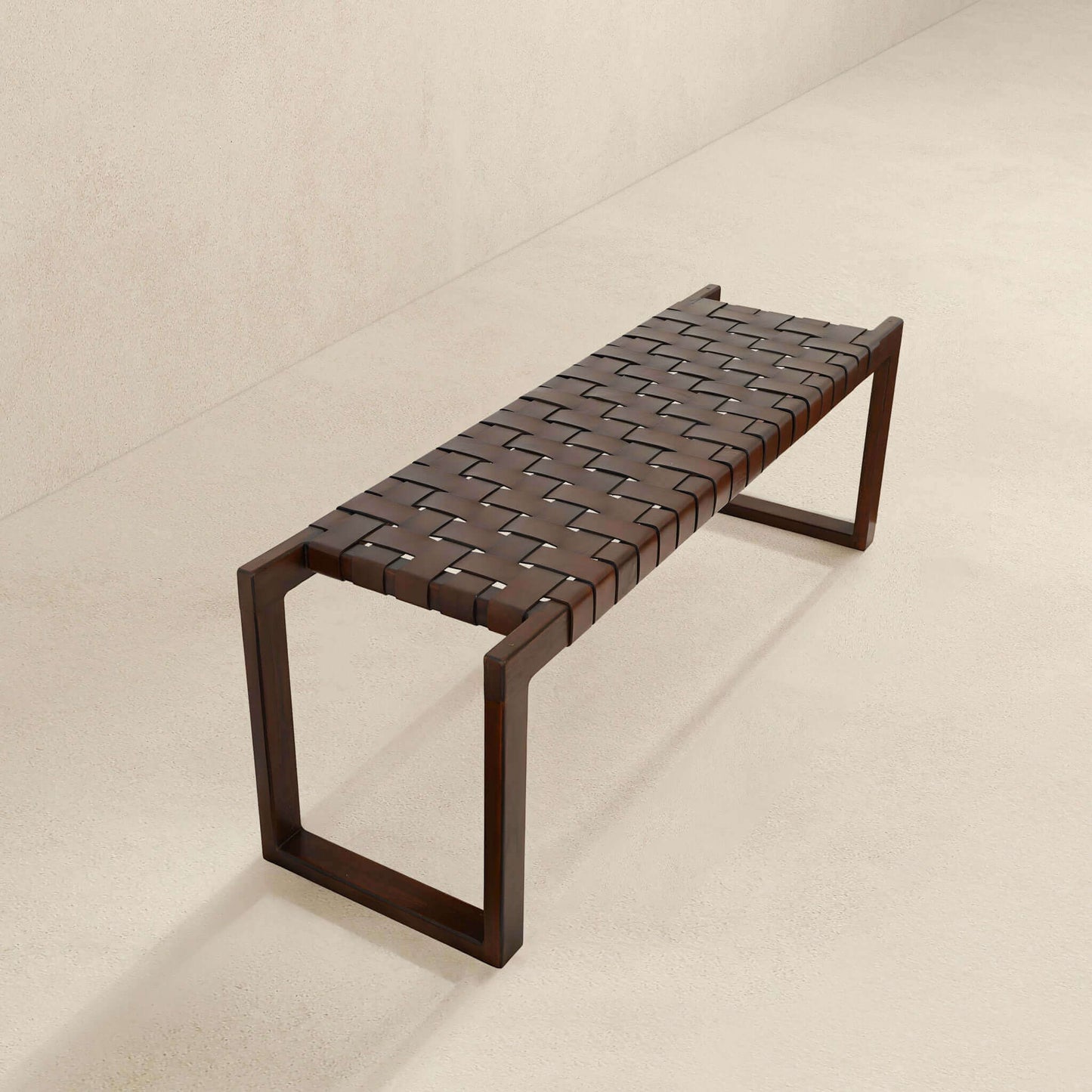 Christina - Bench - Cognac / Dark Brown / Tan - The Sleep Loft - Online Mattress Showroom NYC