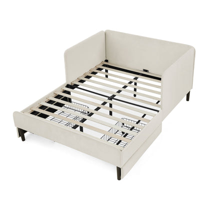 Upholstered Platform Bed Frame With 2 Storage Drawers And Adjustable Sofa Bed - The Sleep Loft - Online Mattress Showroom NYC