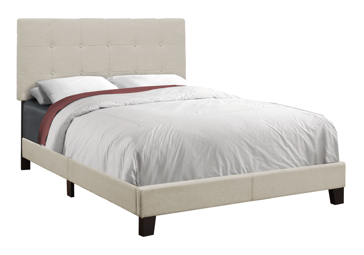 Bed, Upholstered, Frame Only, Transitional - The Sleep Loft - Online Mattress Showroom NYC