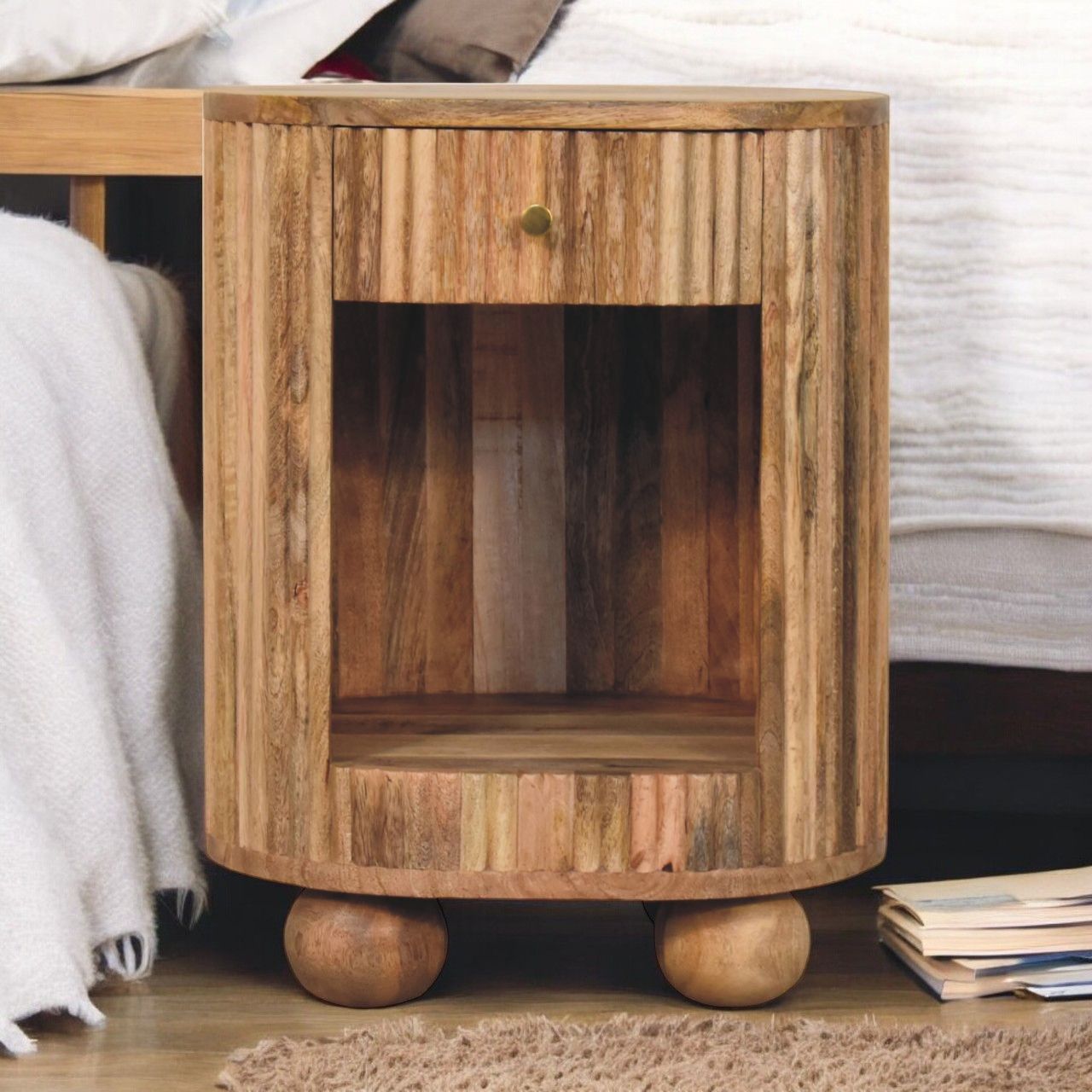 Soba - Ball Drawer Bedside Table - The Sleep Loft - Online Mattress Showroom NYC