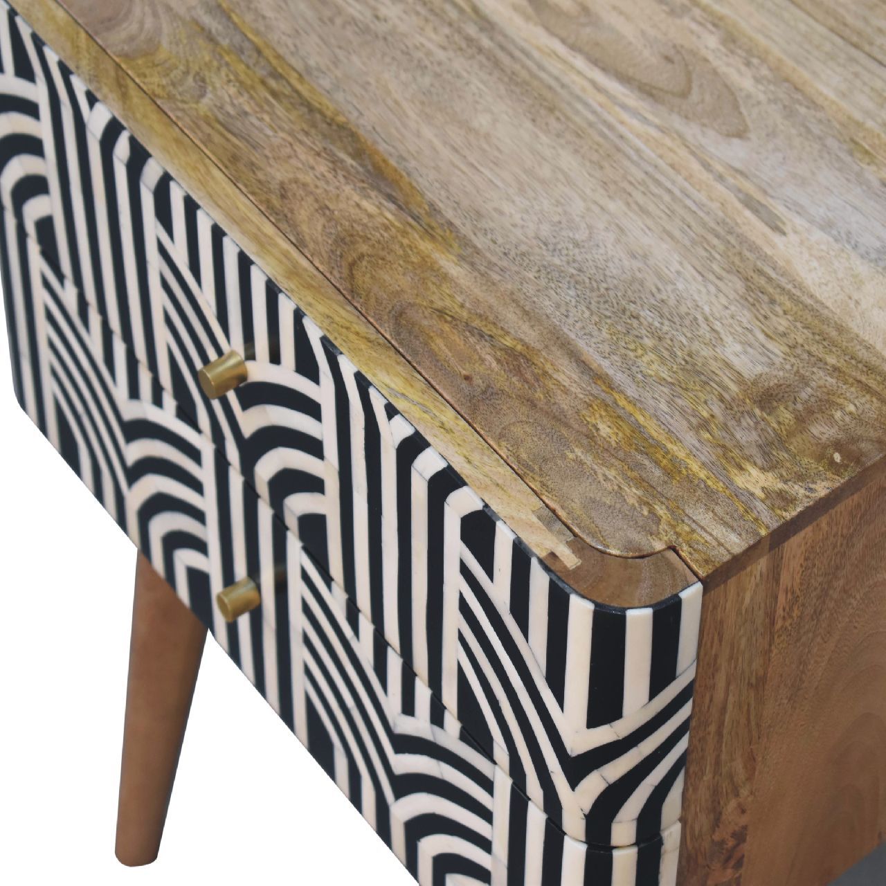 Edessa Bone Inlay Bedside - The Sleep Loft - Online Mattress Showroom NYC