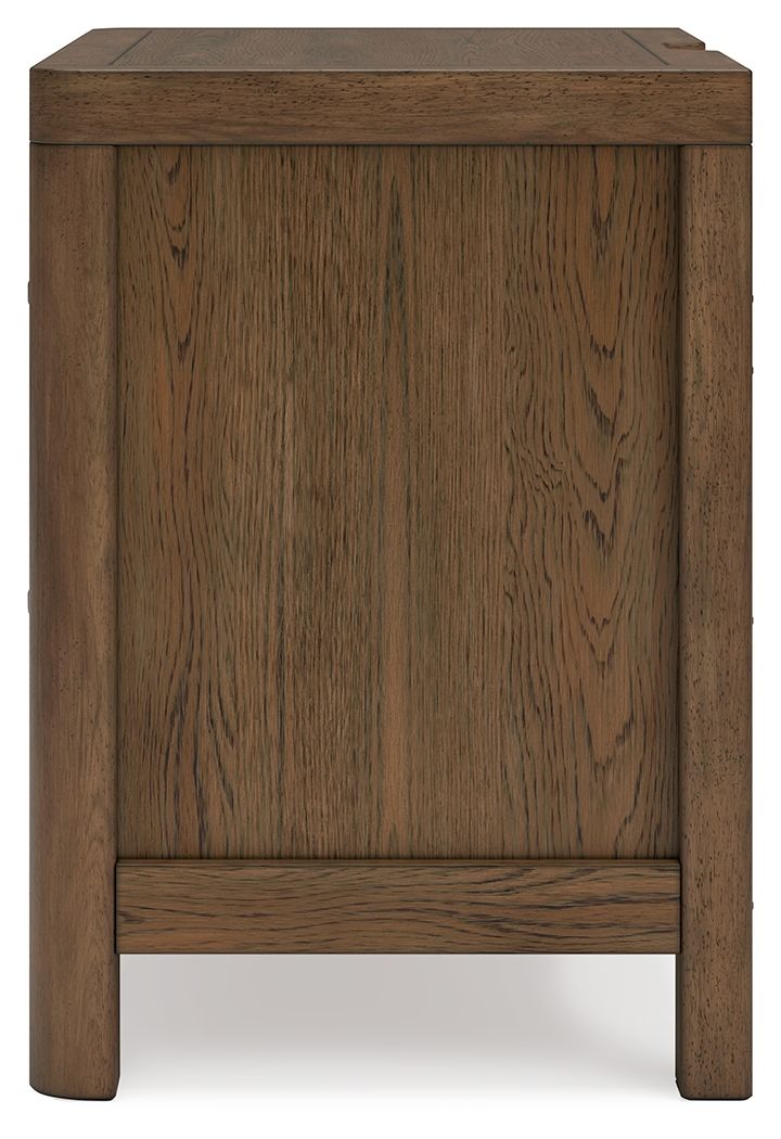 Cabalynn - Two Drawer Night Stand - Light Brown - The Sleep Loft - Online Mattress Showroom NYC