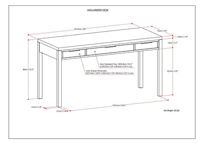 Hollander - Handcrafted Desk - The Sleep Loft - Online Mattress Showroom NYC