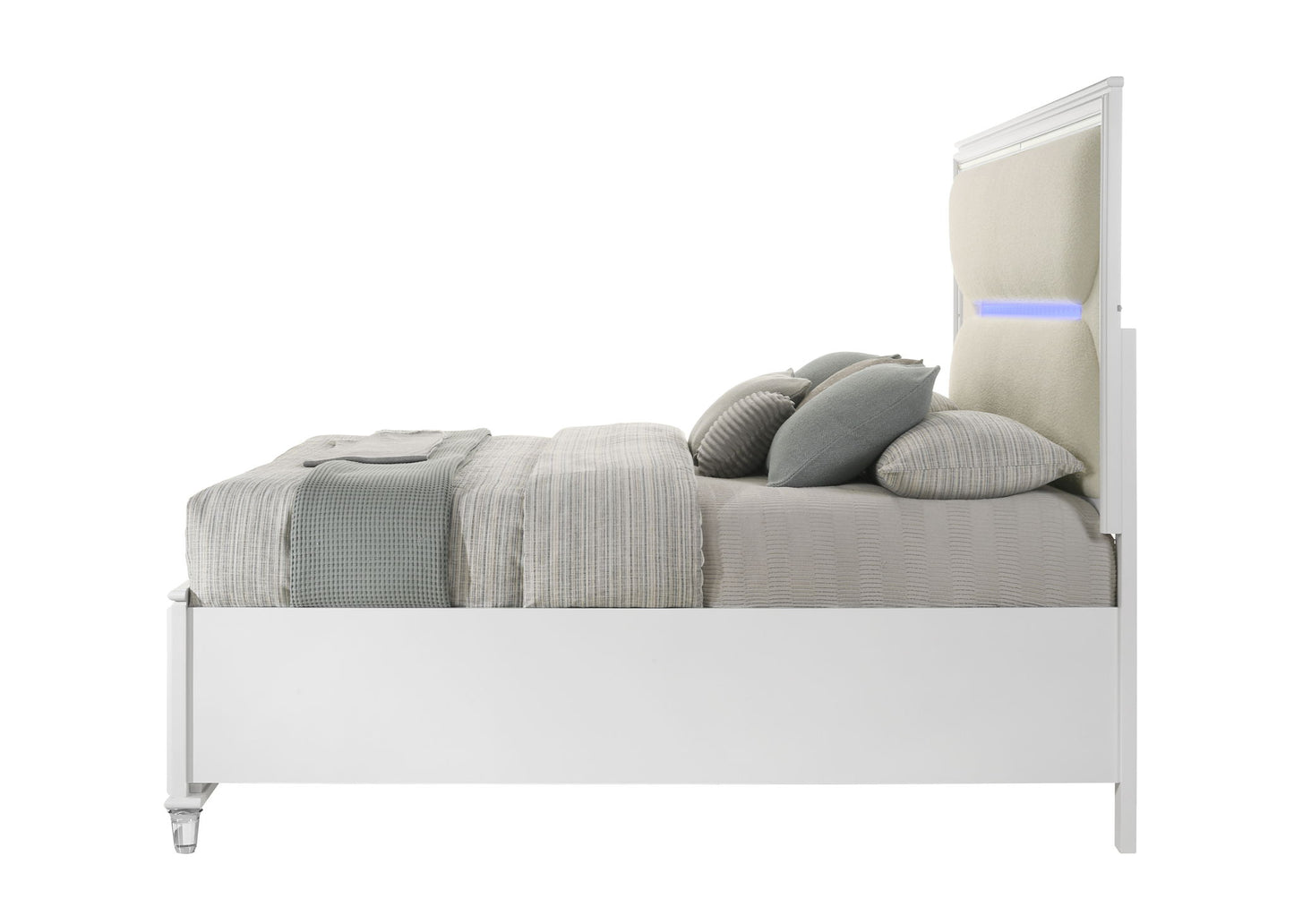 Tarian - Boucle With LED & Storage - The Sleep Loft - Online Mattress Showroom NYC
