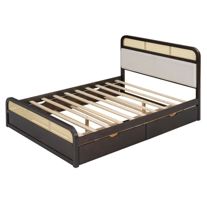 Platform Bed With Trundle And 2 Drawers - The Sleep Loft - Online Mattress Showroom NYC