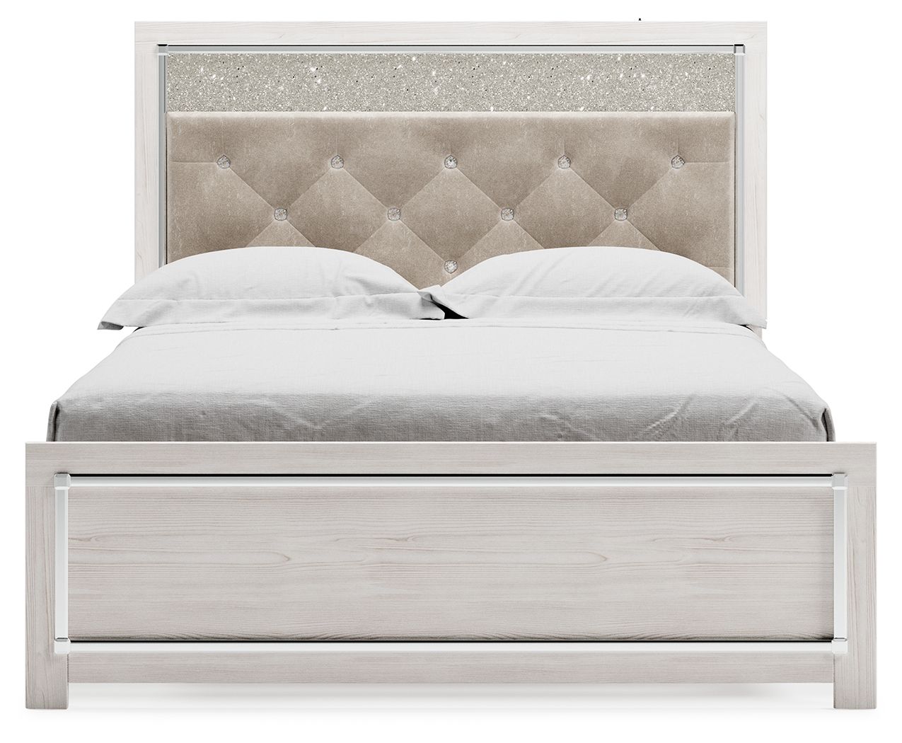 Altyra - Queen Panel Bed With Roll Slats - White - The Sleep Loft - Online Mattress Showroom NYC