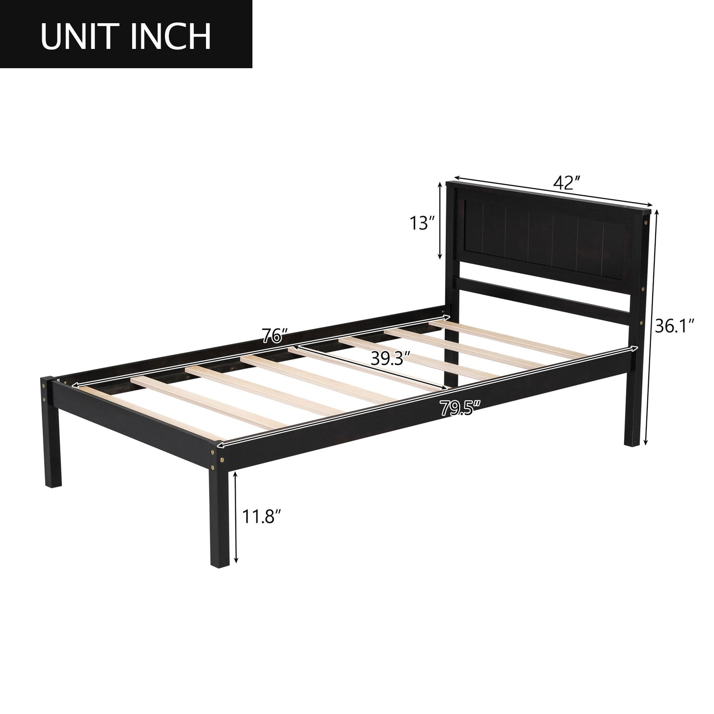 Platform Bed Frame With Headboard - The Sleep Loft - Online Mattress Showroom NYC