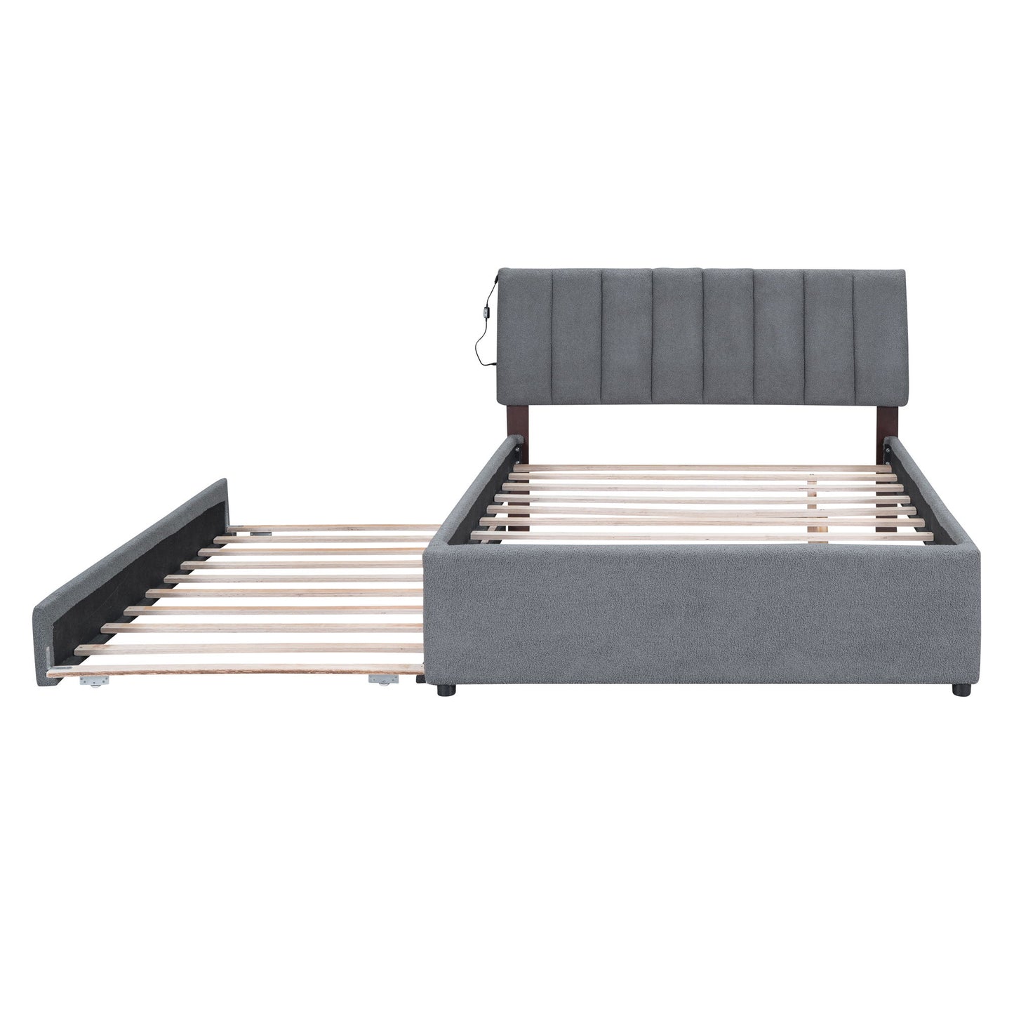 Upholstered Platform Bed With Trundle - The Sleep Loft - Online Mattress Showroom NYC