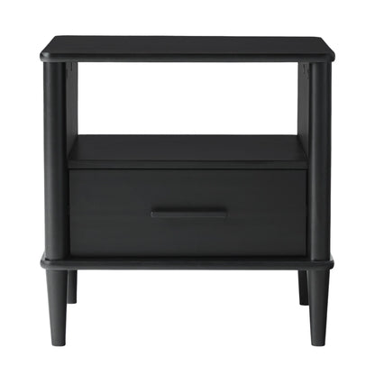 Transitional Solid Wood Spindle Nightstand - The Sleep Loft - Online Mattress Showroom NYC