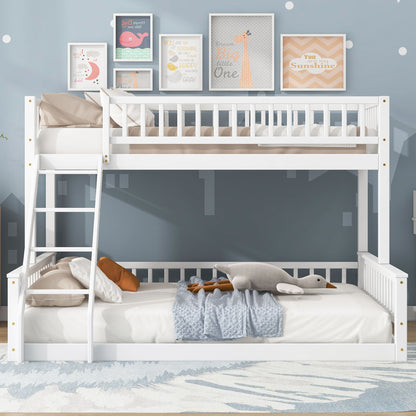 Bunk Bed With Ladder And Guardrails - The Sleep Loft - Online Mattress Showroom NYC