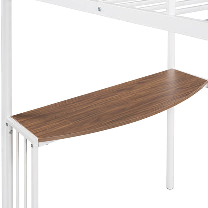 Bunk Bed With Desk, Ladder And Quality Slats For Bedroom - The Sleep Loft - Online Mattress Showroom NYC
