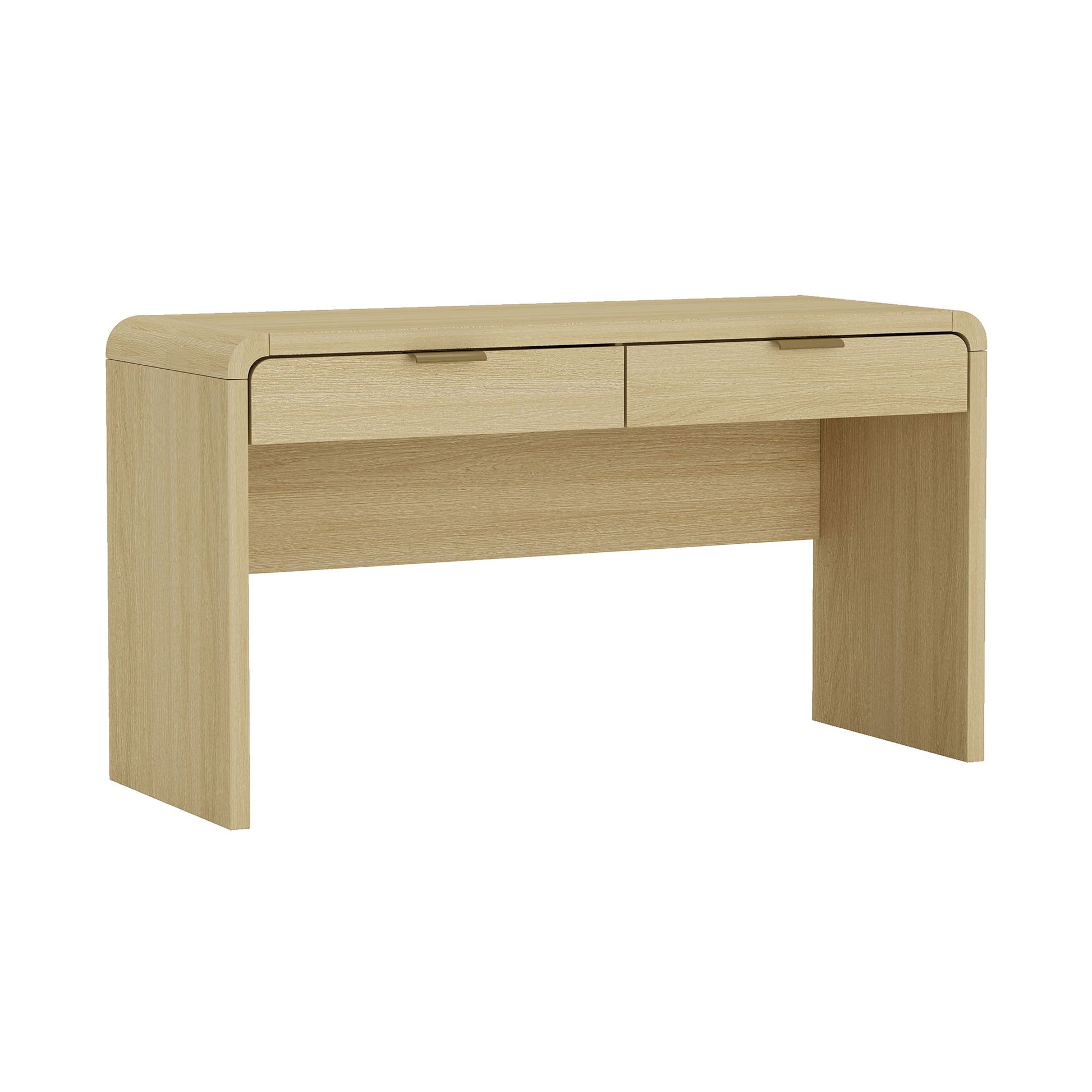 Grace - Office Desk With 2 Drawers - Oak - The Sleep Loft - Online Mattress Showroom NYC