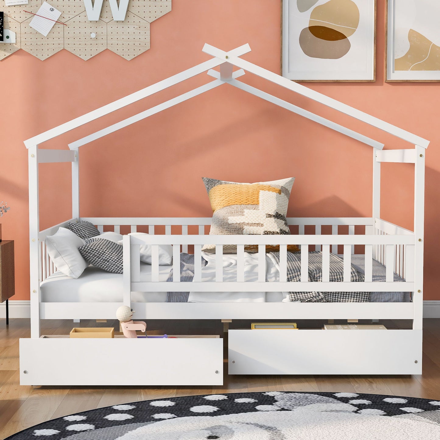 House Bed With 2 Drawers - The Sleep Loft - Online Mattress Showroom NYC