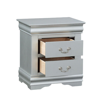 Louis Philippe III - Sleek Design Nightstand - The Sleep Loft - Online Mattress Showroom NYC
