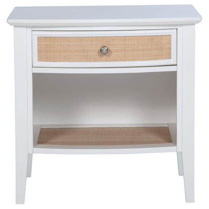 Talia - 1 Drawer Nightstand - White - The Sleep Loft - Online Mattress Showroom NYC