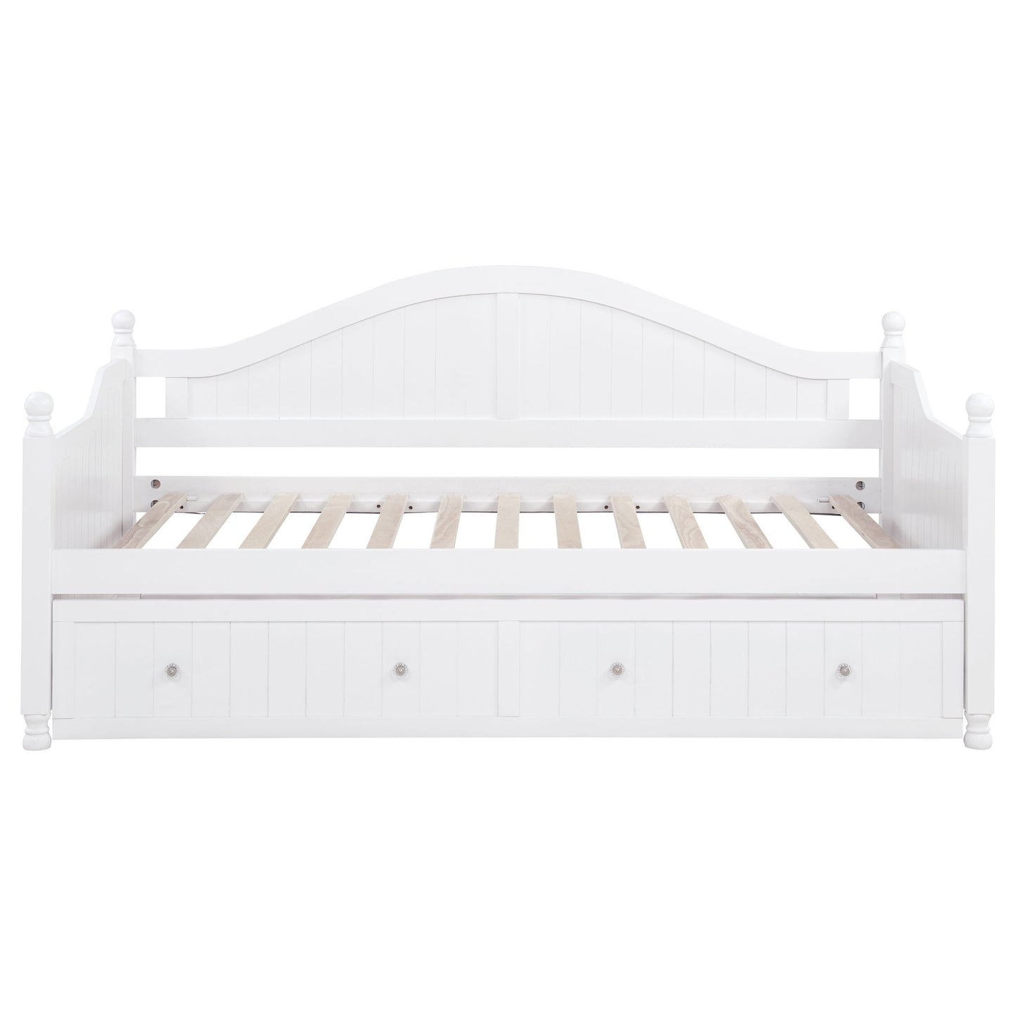 Twin Daybed With Trundle Storage Bed - White - The Sleep Loft - Online Mattress Showroom NYC