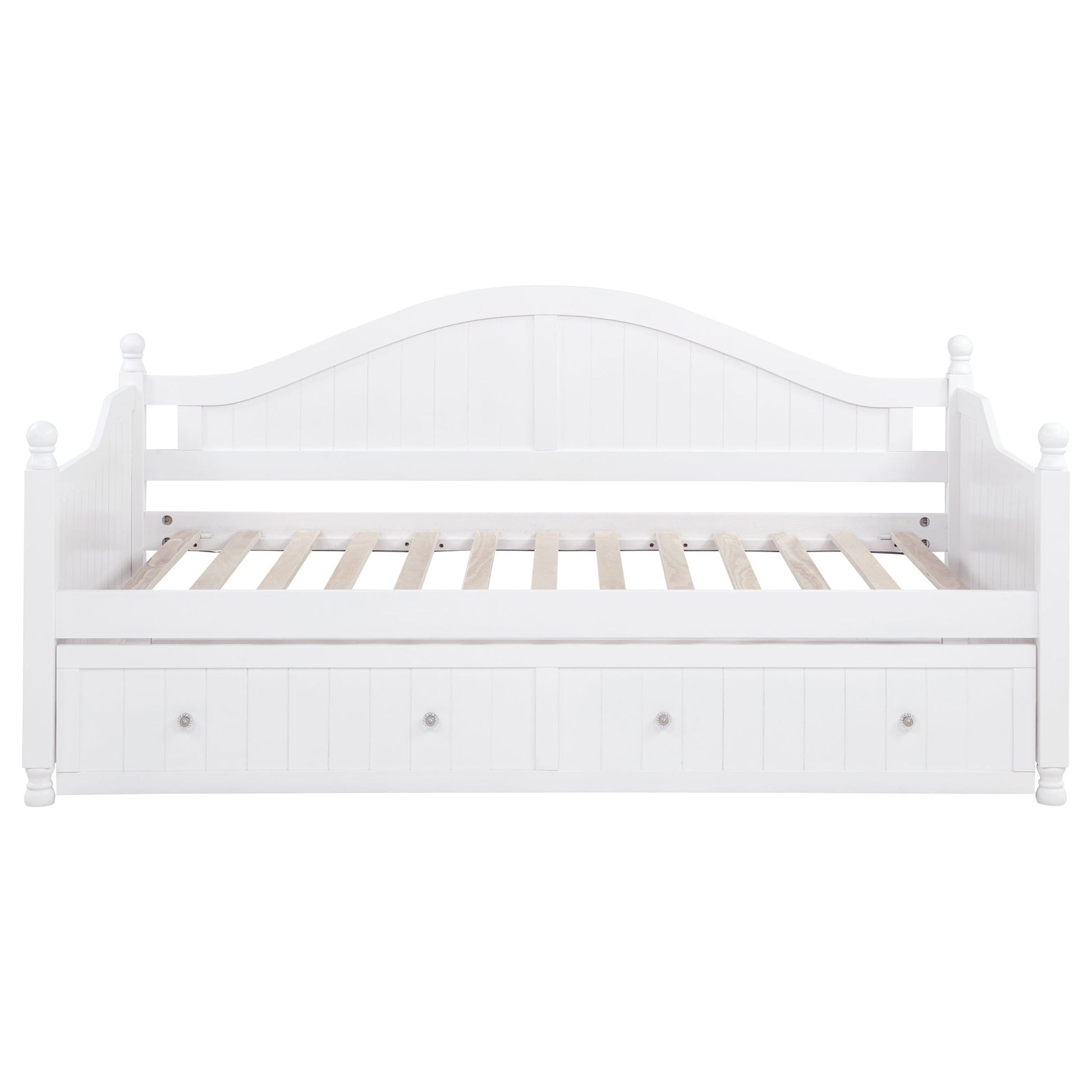 Twin Daybed With Trundle Storage Bed - White - The Sleep Loft - Online Mattress Showroom NYC