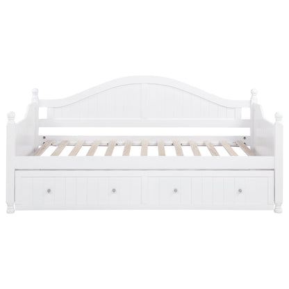 Twin Daybed With Trundle Storage Bed - White - The Sleep Loft - Online Mattress Showroom NYC