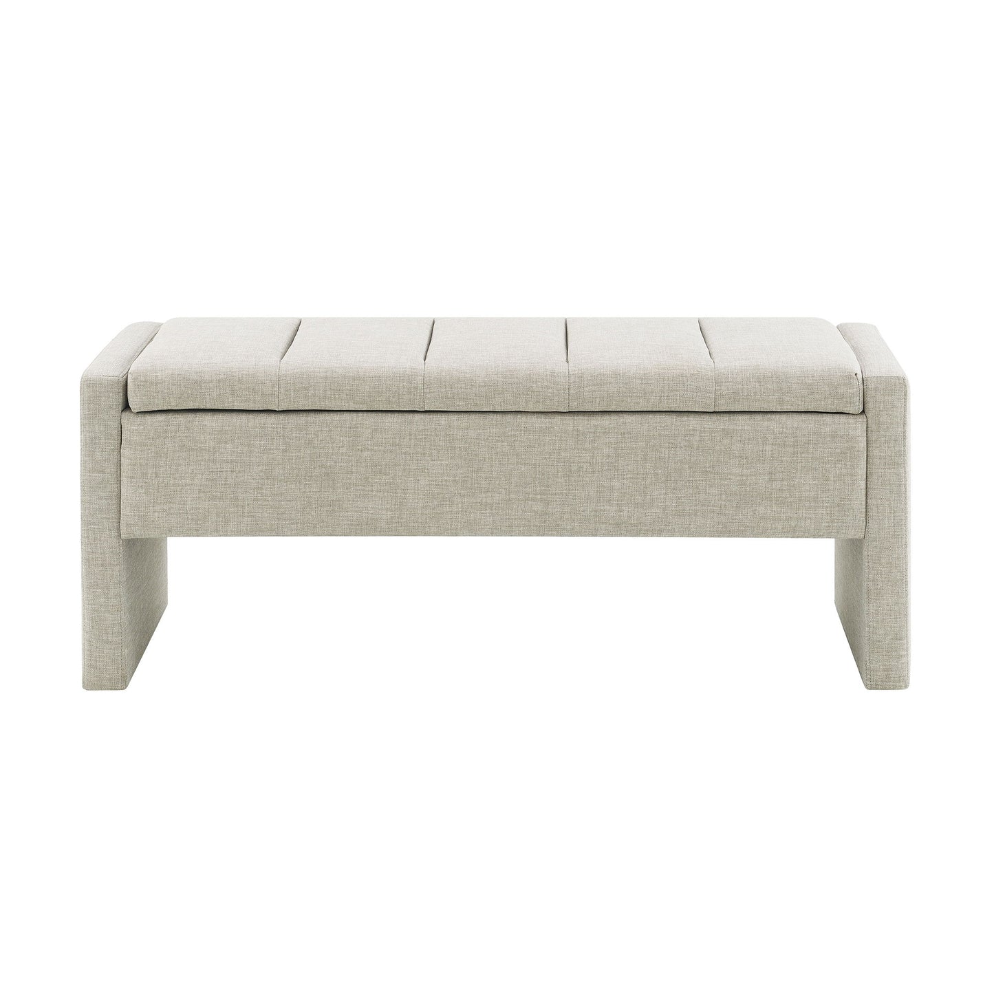 Modern Upholstered Large Bed End Bench With Storage - The Sleep Loft - Online Mattress Showroom NYC