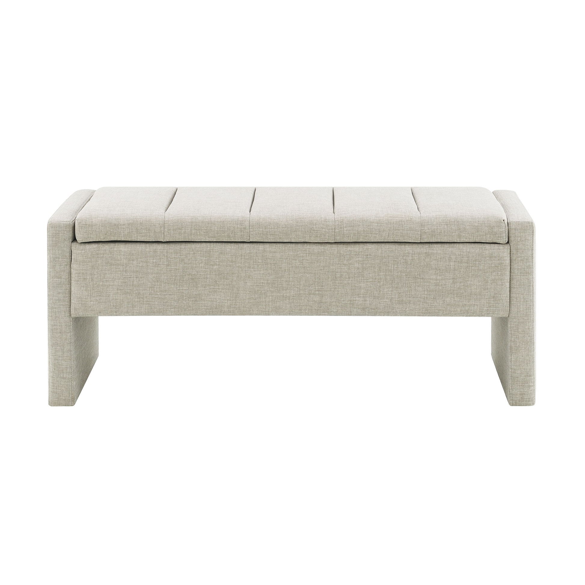 Modern Upholstered Large Bed End Bench With Storage - The Sleep Loft - Online Mattress Showroom NYC