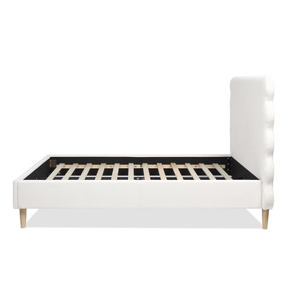 Stockholm - Modern Wavy Headboard Platform Bed - The Sleep Loft - Online Mattress Showroom NYC