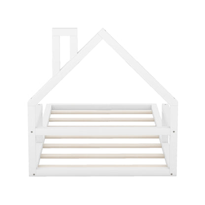 Floor Bed With House Shaped Headboard - The Sleep Loft - Online Mattress Showroom NYC