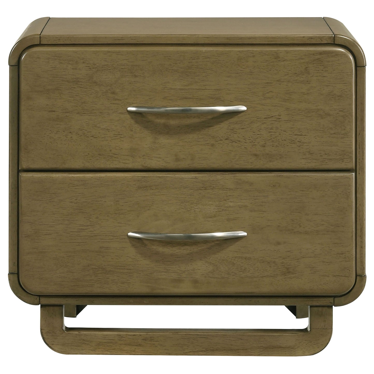 Tully - 2 Drawer Nightstand - Nutmeg Brown - The Sleep Loft - Online Mattress Showroom NYC
