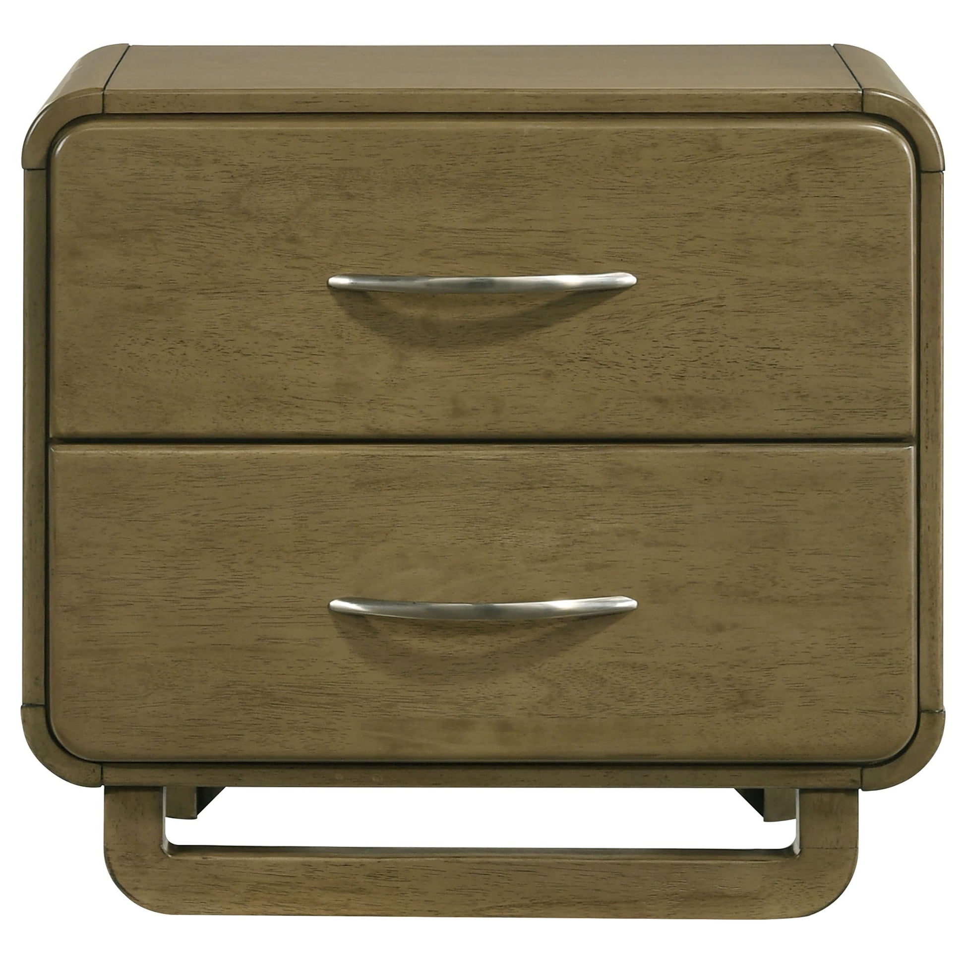 Tully - 2 Drawer Nightstand - Nutmeg Brown - The Sleep Loft - Online Mattress Showroom NYC
