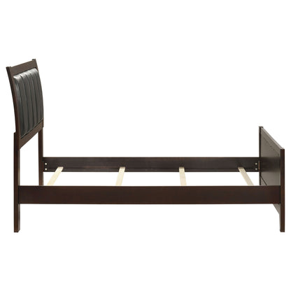 Twin Panel Bed With Headboard And Tapered Legs - Brown - The Sleep Loft - Online Mattress Showroom NYC