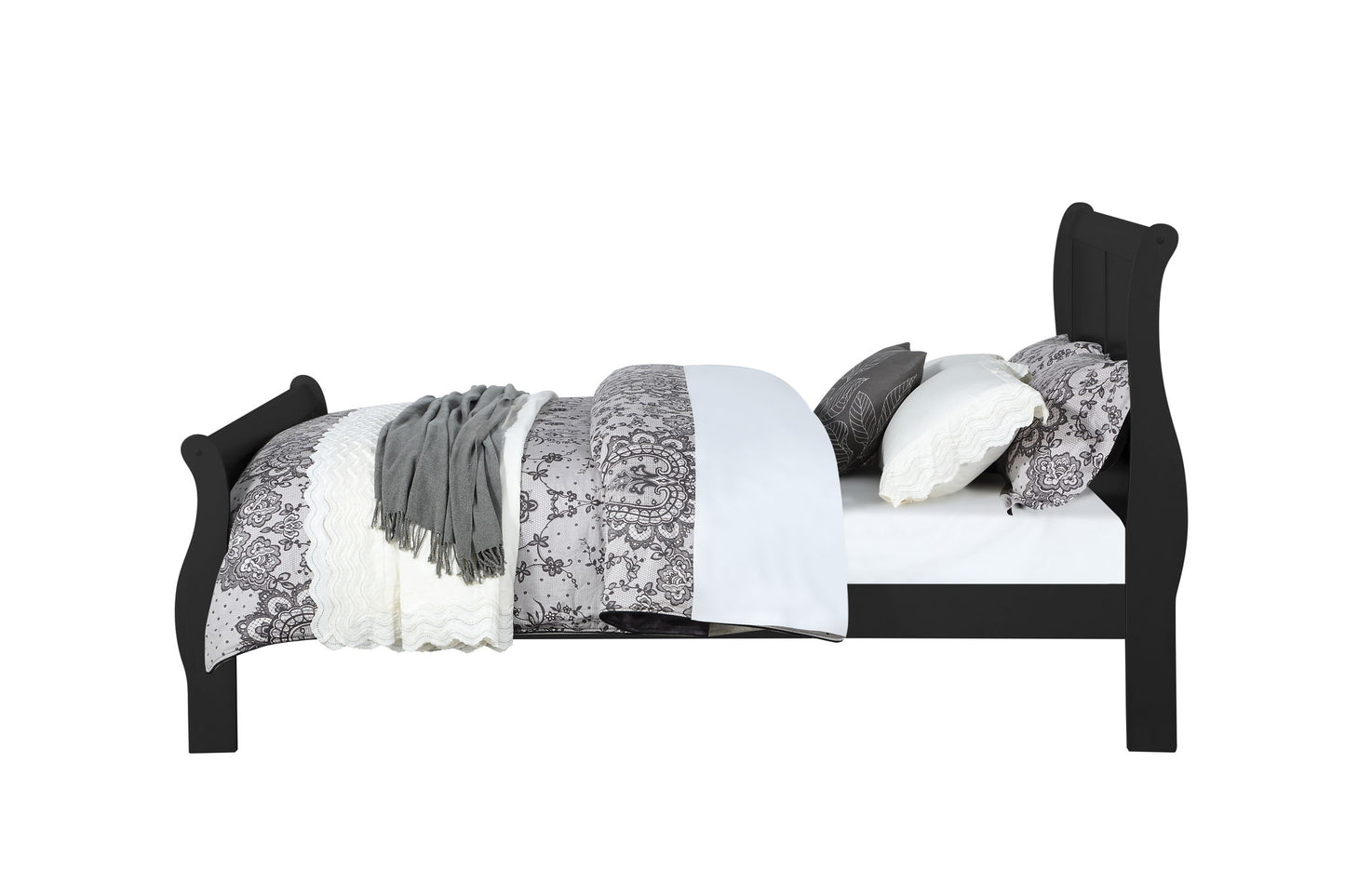 Louis Philippe - Sleigh Style Bed - The Sleep Loft - Online Mattress Showroom NYC