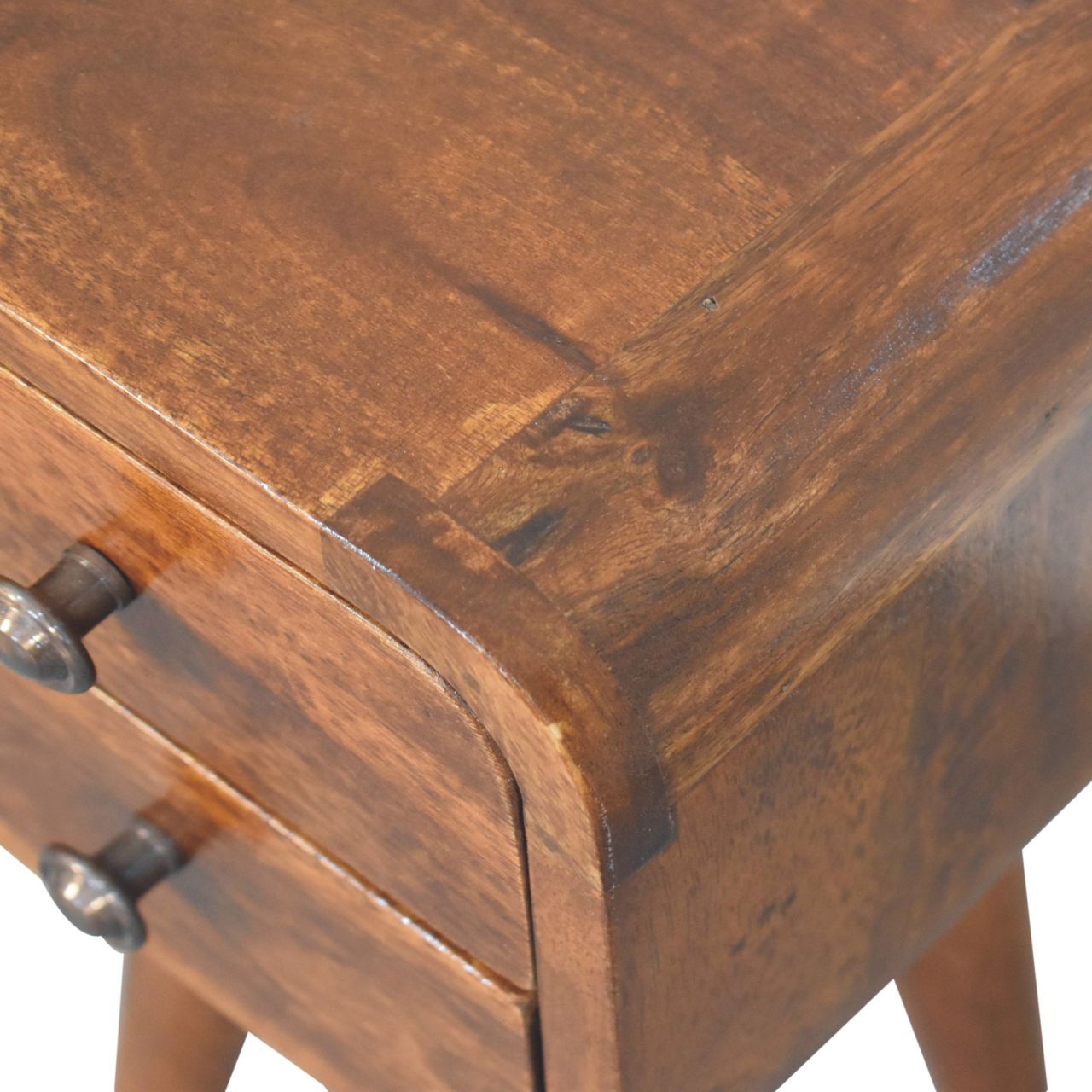 Curved Nightstand, - The Sleep Loft - Online Mattress Showroom NYC
