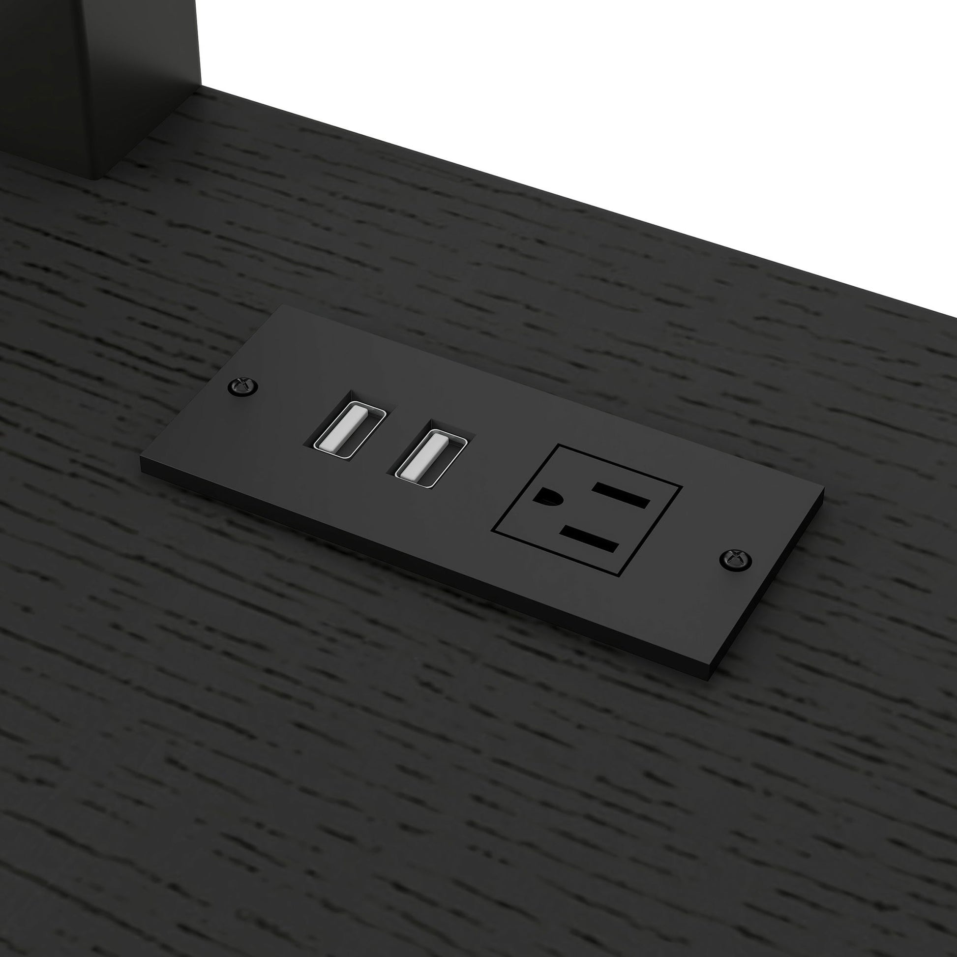 Twin Over Full L Shaped Bunk & Loft Bed With Built-In Wardrobe, Desk, And USB Ports - Black - The Sleep Loft - Online Mattress Showroom NYC