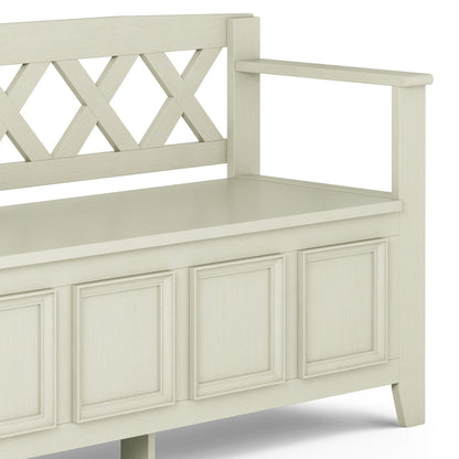 Amherst - Handcrafted Entryway Storage Bench - The Sleep Loft - Online Mattress Showroom NYC
